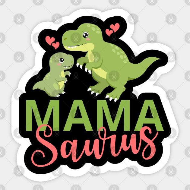 Mamasaurus Dinosaur Sticker by Illustradise